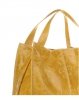 Bőr táska shopper bag Vittoria Gotti sárga V5